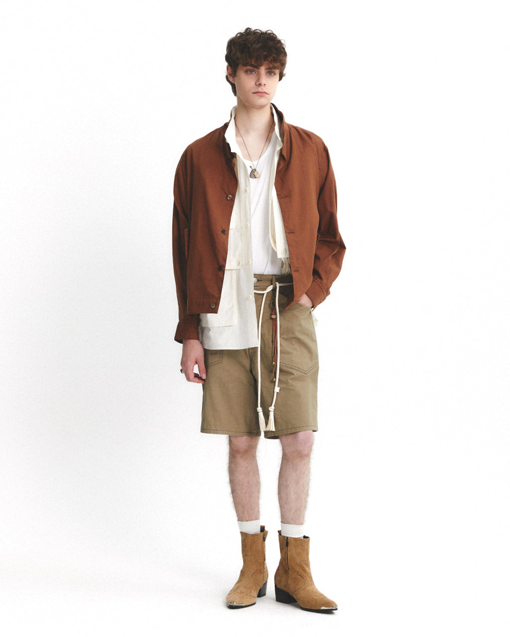 Eastlogue - Light Weather Harrington Jacket (Brown) product image 4 | TRAB K-Fashion Australia