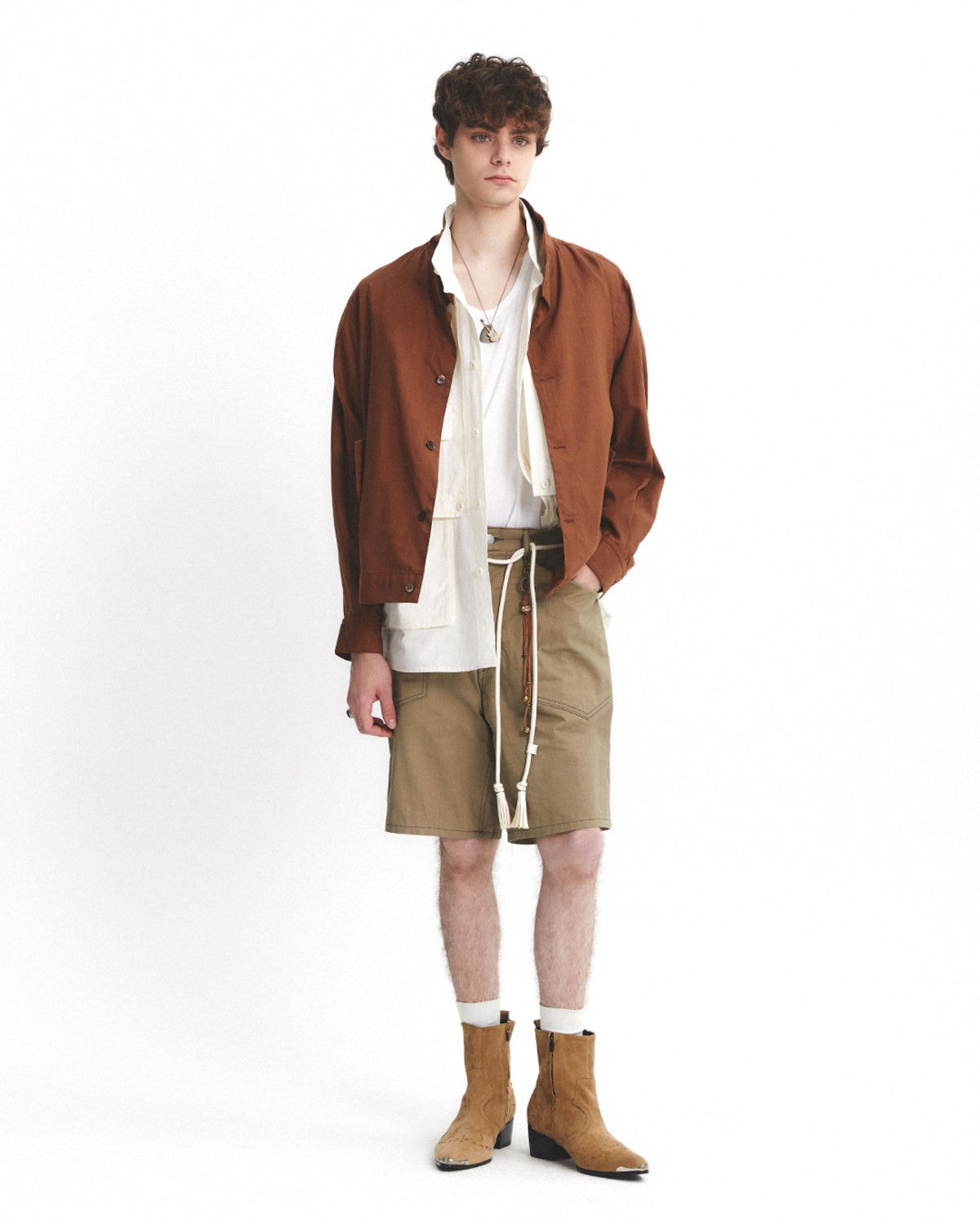 Eastlogue - Light Weather Harrington Jacket (Brown) product image 4 | TRAB K-Fashion Australia