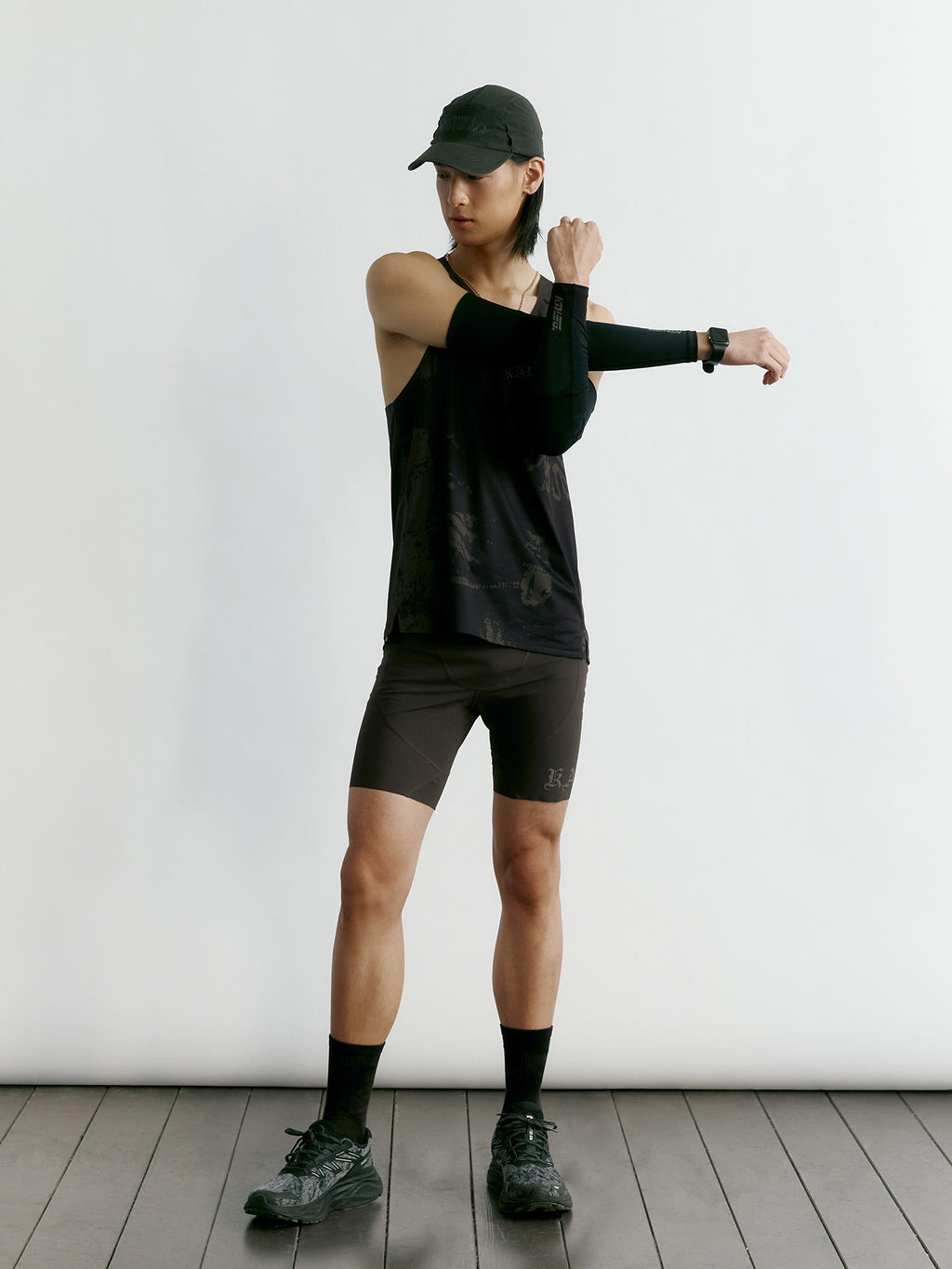 Tonywack - Tw Flight Running Singlet (Dark Grey) product image 1 | TRAB K-Fashion Australia