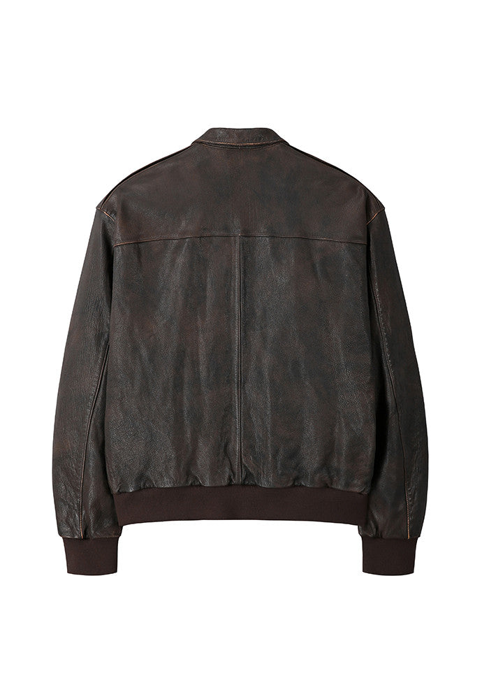 Art if acts - Washed Goat Leather A2 Jacket (Brown) product image 7 | TRAB K-Fashion Australia