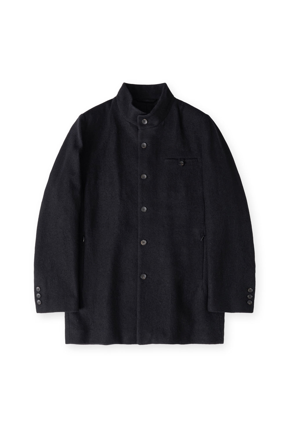 Hatchingroom - Stand Collar Coat (Black) product image 1 | TRAB K-Fashion Australia