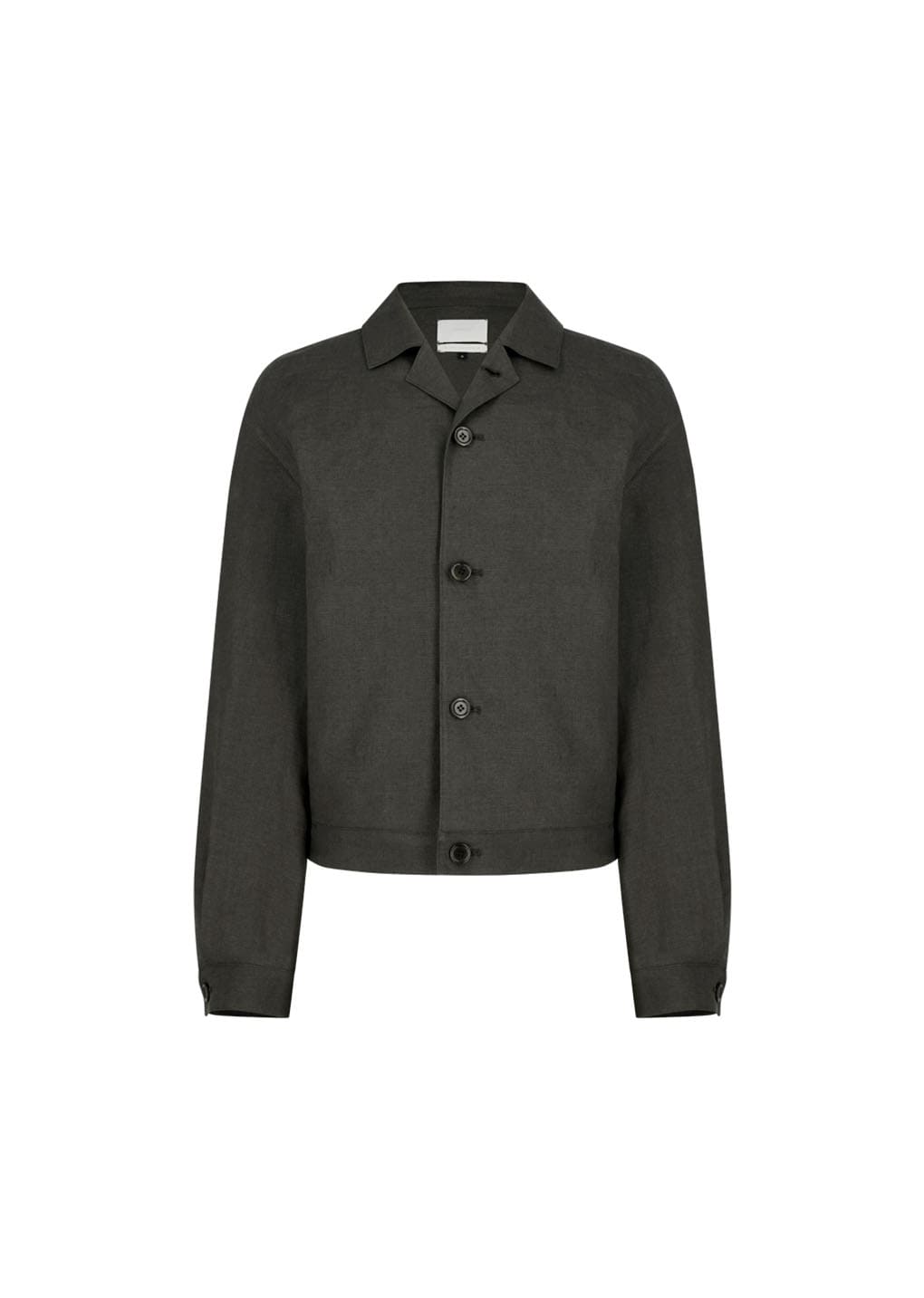 Amomento - Linen Crop Jacket (Khaki Grey) product image 6 | TRAB K-Fashion Australia