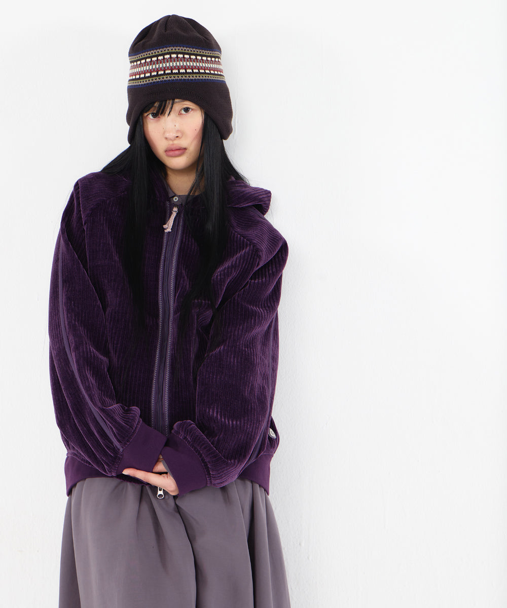 Coyseio - Velour Zip-Up Hoodie (Purple) product image 2 | TRAB K-Fashion Australia