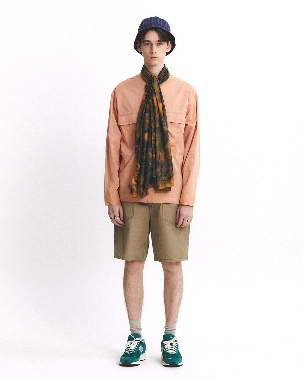 Eastlogue - Band Collar Field Shirts (Salmon) product image 1 | TRAB K-Fashion Australia