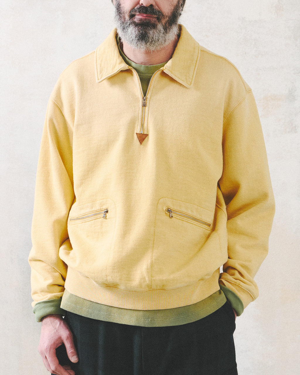 Eastlogue - Caravan Half Zip-up Sweat (Yellow) product image 2 | TRAB K-Fashion Australia