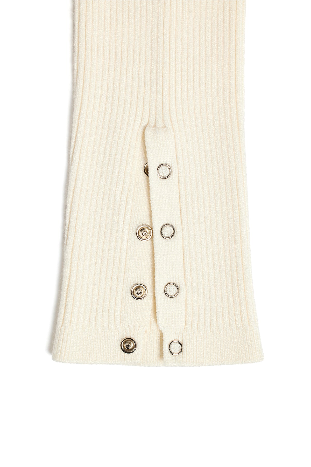 Matin Kim - Matin Snap Knit Leg Warmer (Ivory) product image 4 | TRAB K-Fashion Australia