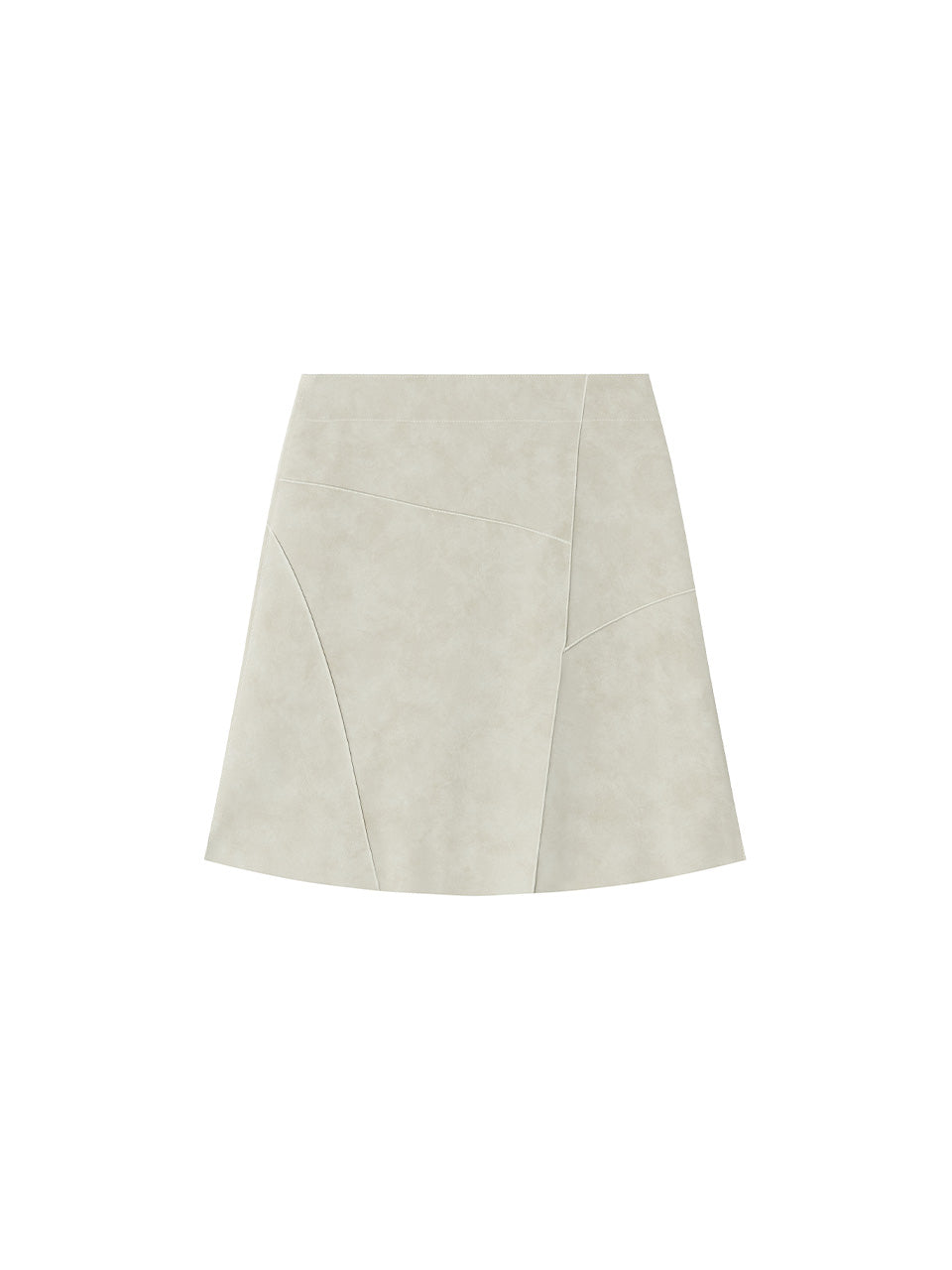 Kijun - Suede Panel Skirt Taupe product image 7 | TRAB K-Fashion Australia