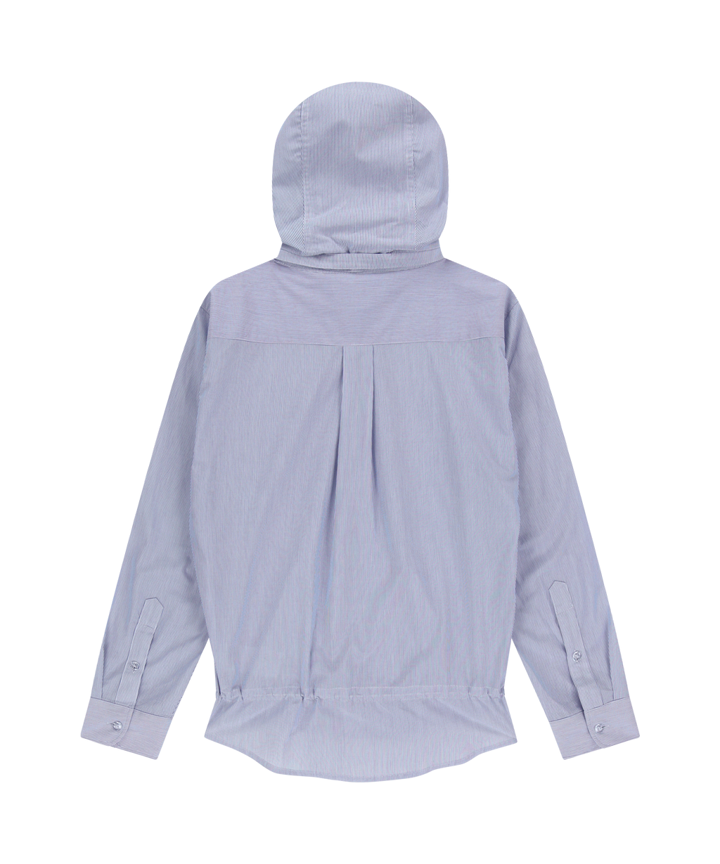San San Gear - Stripe Hood Shirts (Blue) product image 5 | TRAB K-Fashion Australia