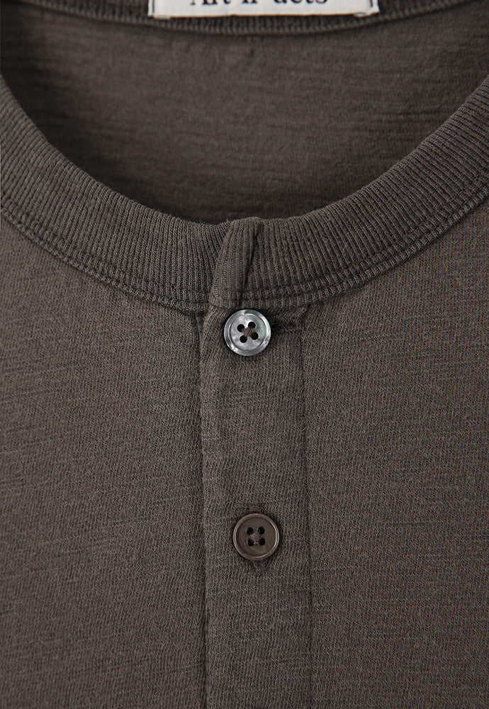 Art if acts - Garment Dyed Henley Long Sleeve (Charcoal) product image 9 | TRAB K-Fashion Australia