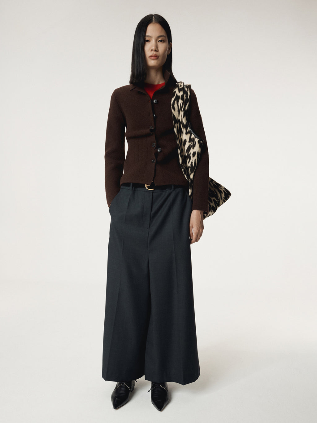 Recto - Button Up Knit Cardigan (Vintage Brown) product image 6 | TRAB K-Fashion Australia