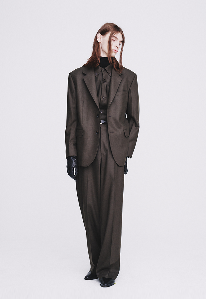 Tonywack - Wool And Cashmere Tailored Blazer (Taupe Brown) product image 4 | TRAB K-Fashion Australia