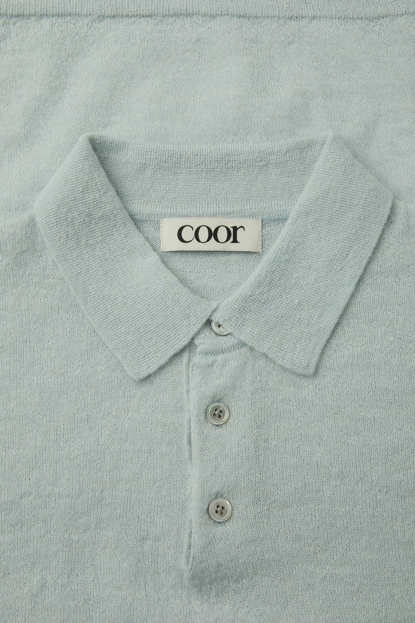 Coor - Haily Alpaca Blend Polo Knit (Light Blue) product image 5 | TRAB K-Fashion Australia