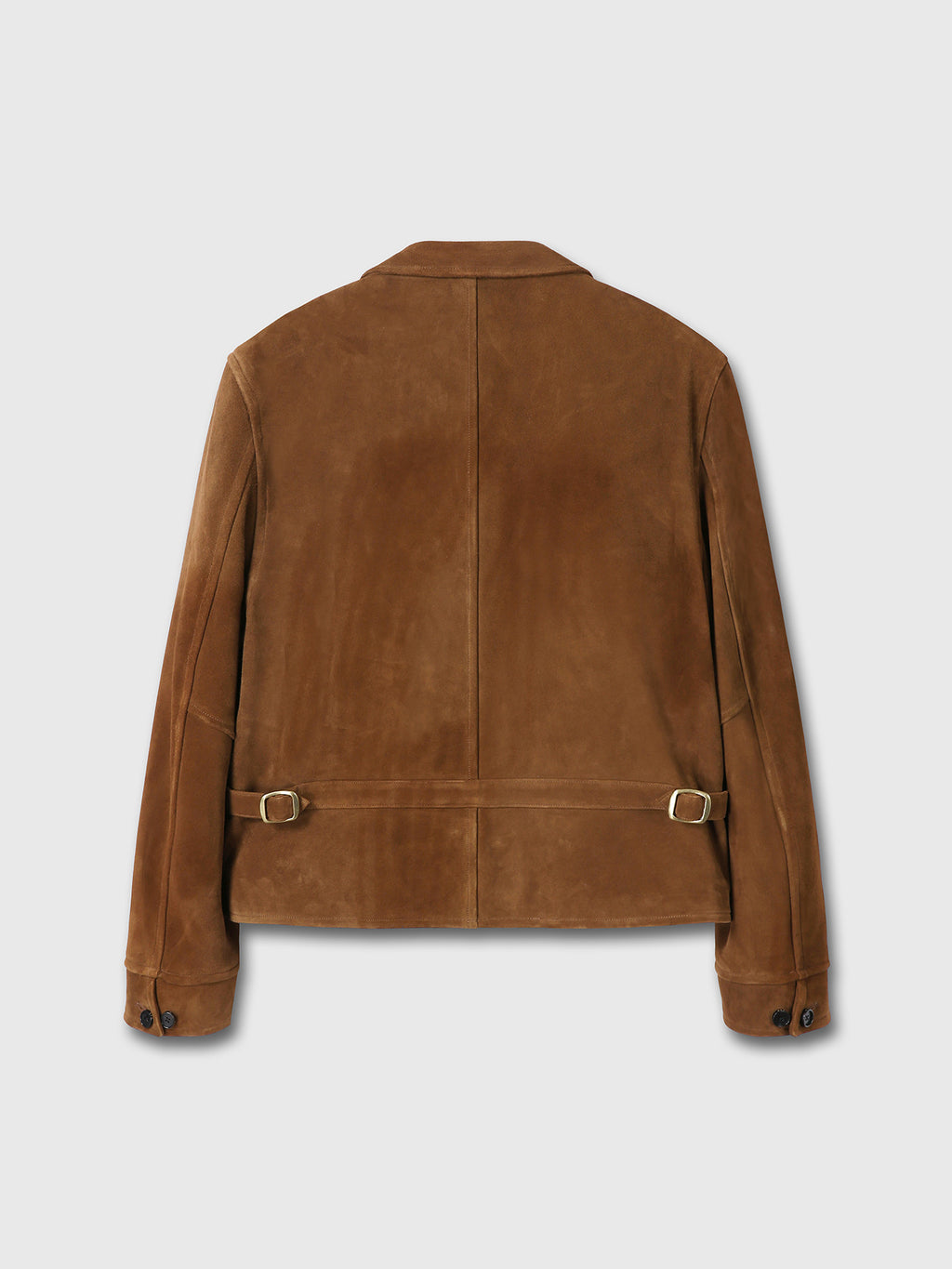 Tonywack - Goat Suede Buckle Zip Jacket (Camel Brown) product image 11 | TRAB K-Fashion Australia