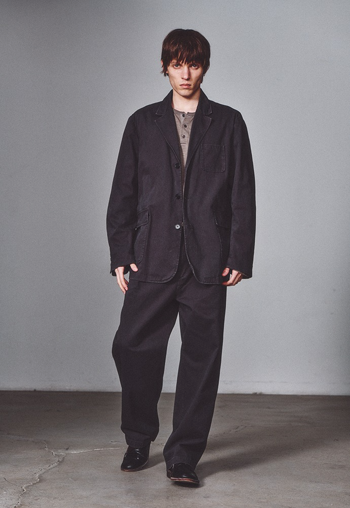 Art if acts - One Tuck Chino Pants (Charcoal) product image 1 | TRAB K-Fashion Australia