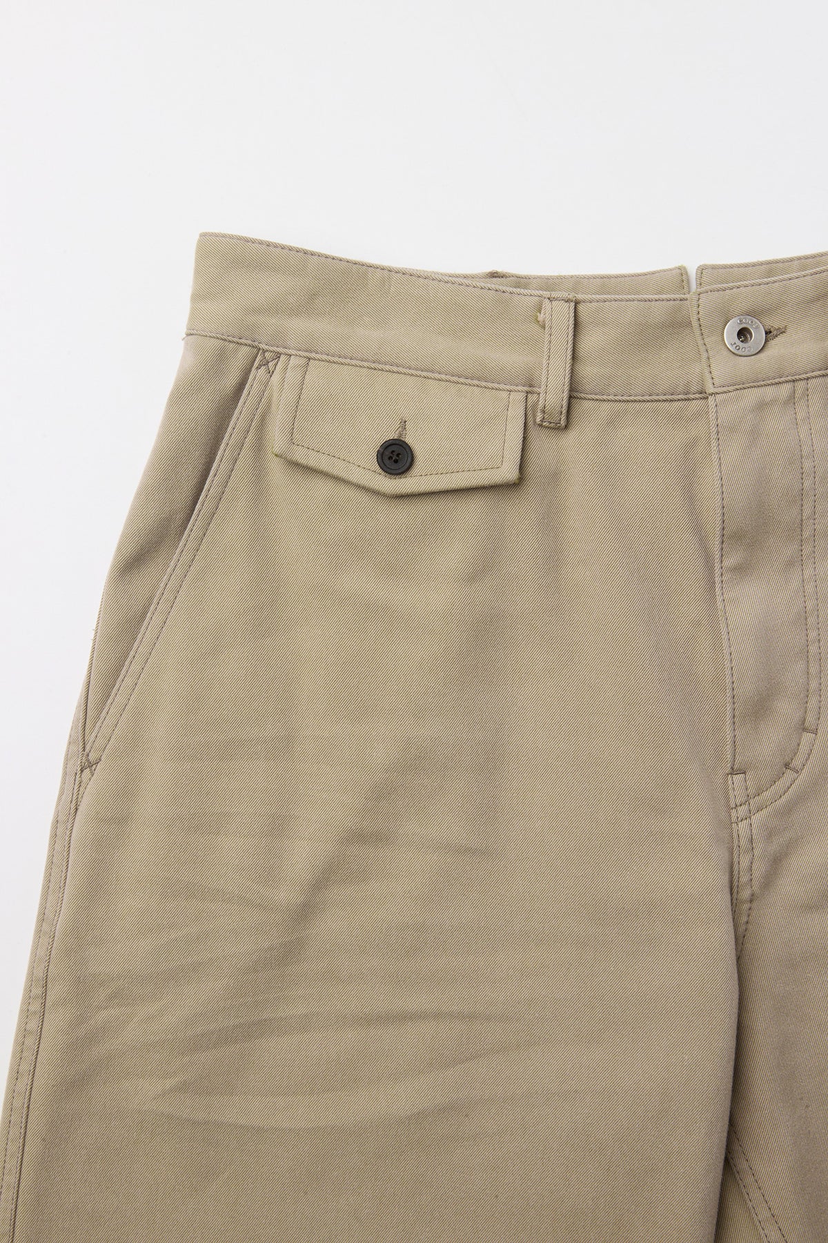 Coor - Cinched Back Embossed Washed Curved Pants (Washed Beige) product image 5 | TRAB K-Fashion Australia