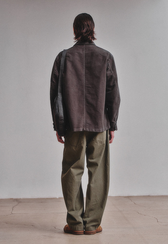 Art if acts - Washed Moleskin French Work Jacket (Stone) product image 5 | TRAB K-Fashion Australia