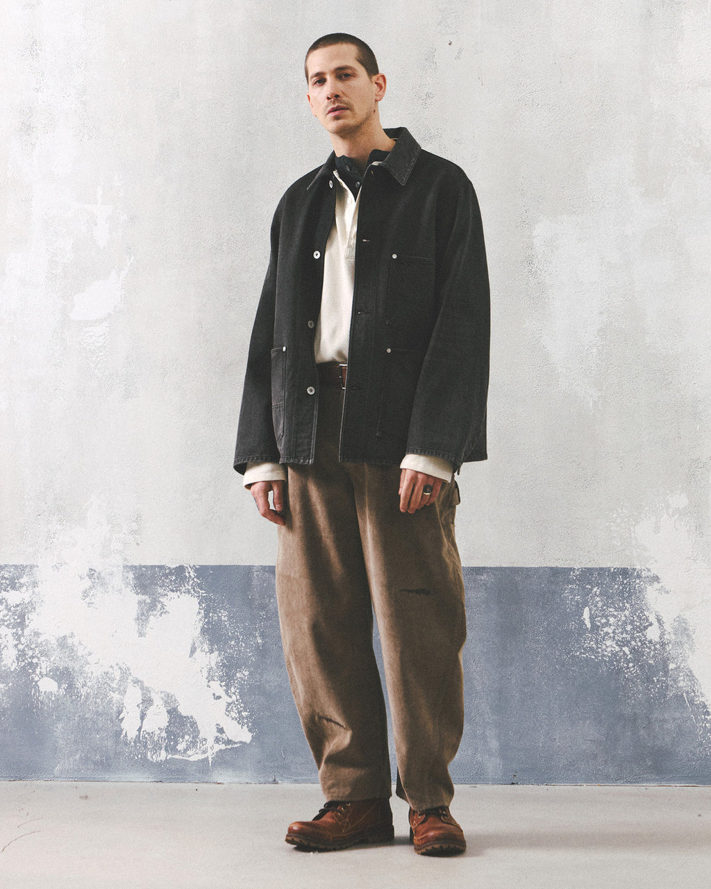 Eastlogue - Damaged Carpenter Pants (Sand Corduroy) product image 1 | TRAB K-Fashion Australia