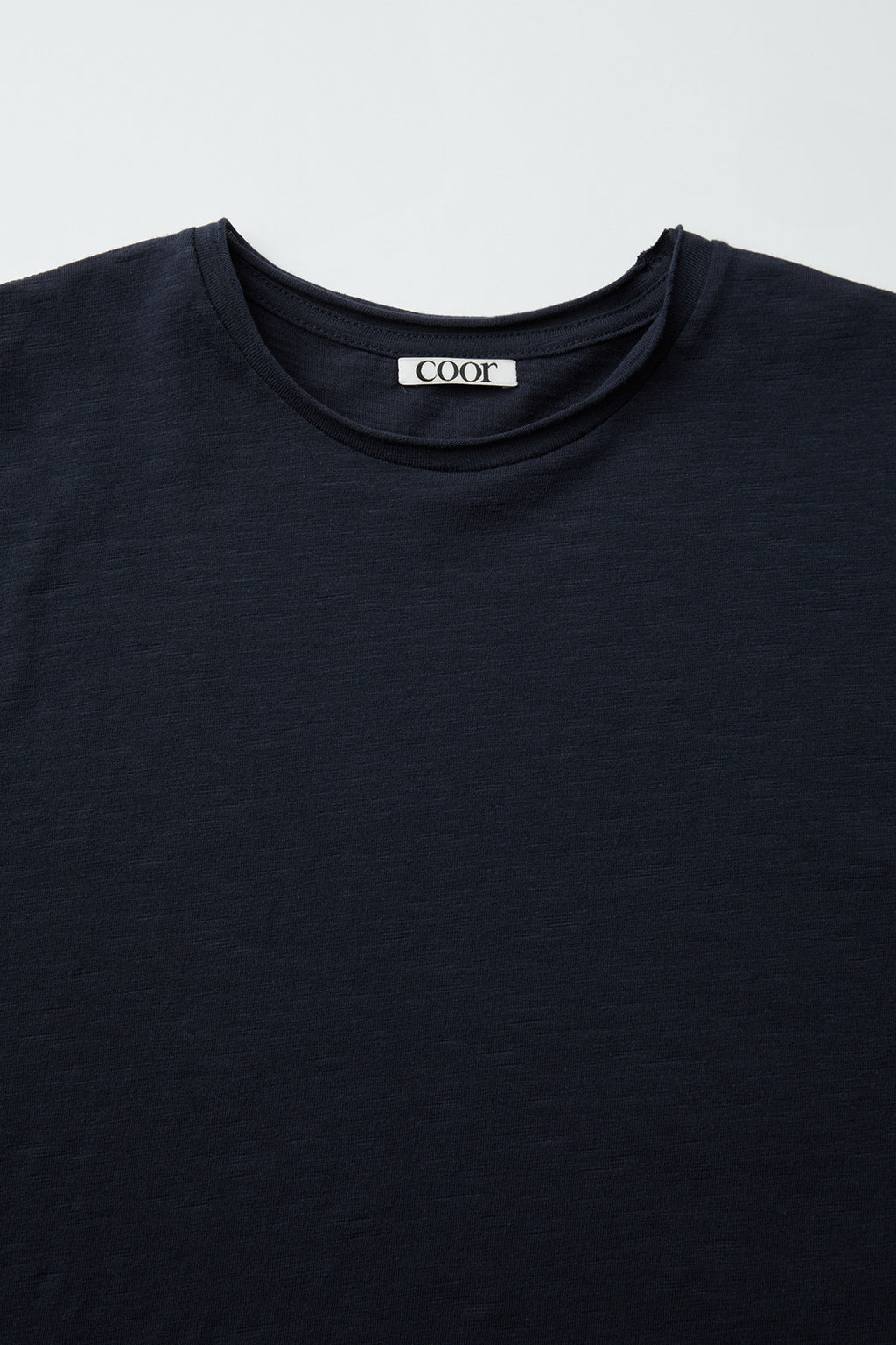 Coor - Low-Cut Cotton Slub T-Shirt (Dark Navy) product image 5 | TRAB K-Fashion Australia