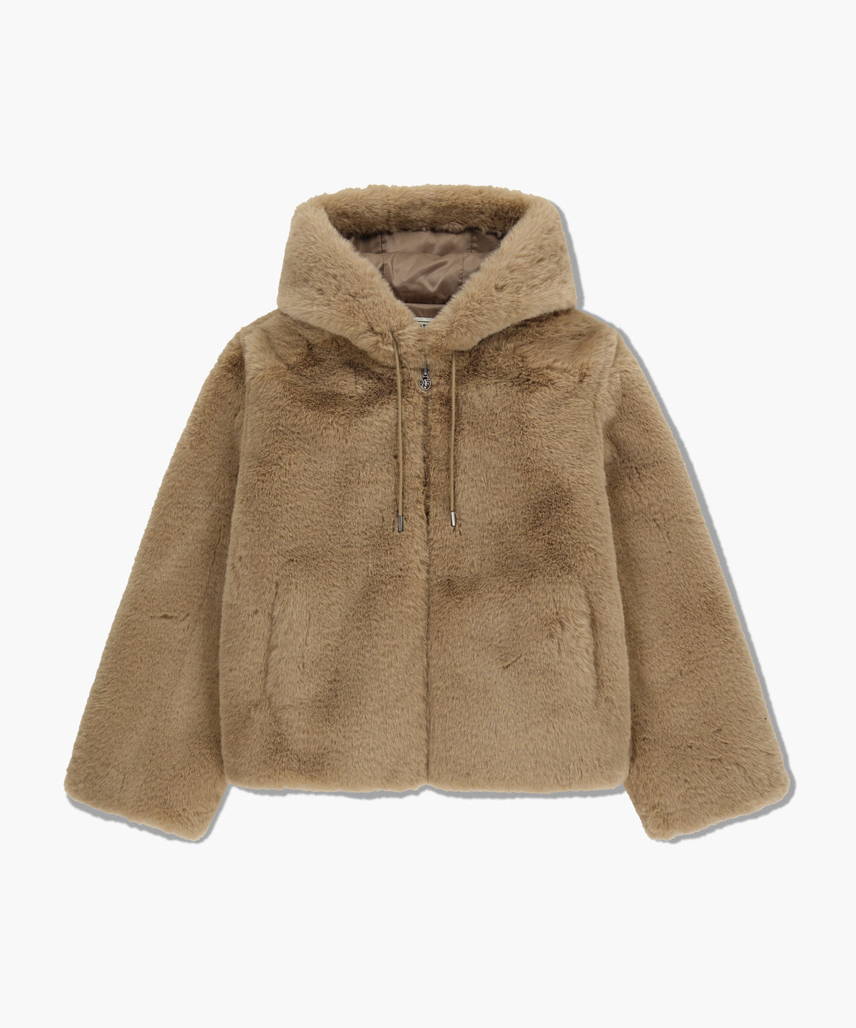 Marithe & Francois Girbaud - Hooded Faux Fur Jacket (Beige) product image 6 | TRAB K-Fashion Australia