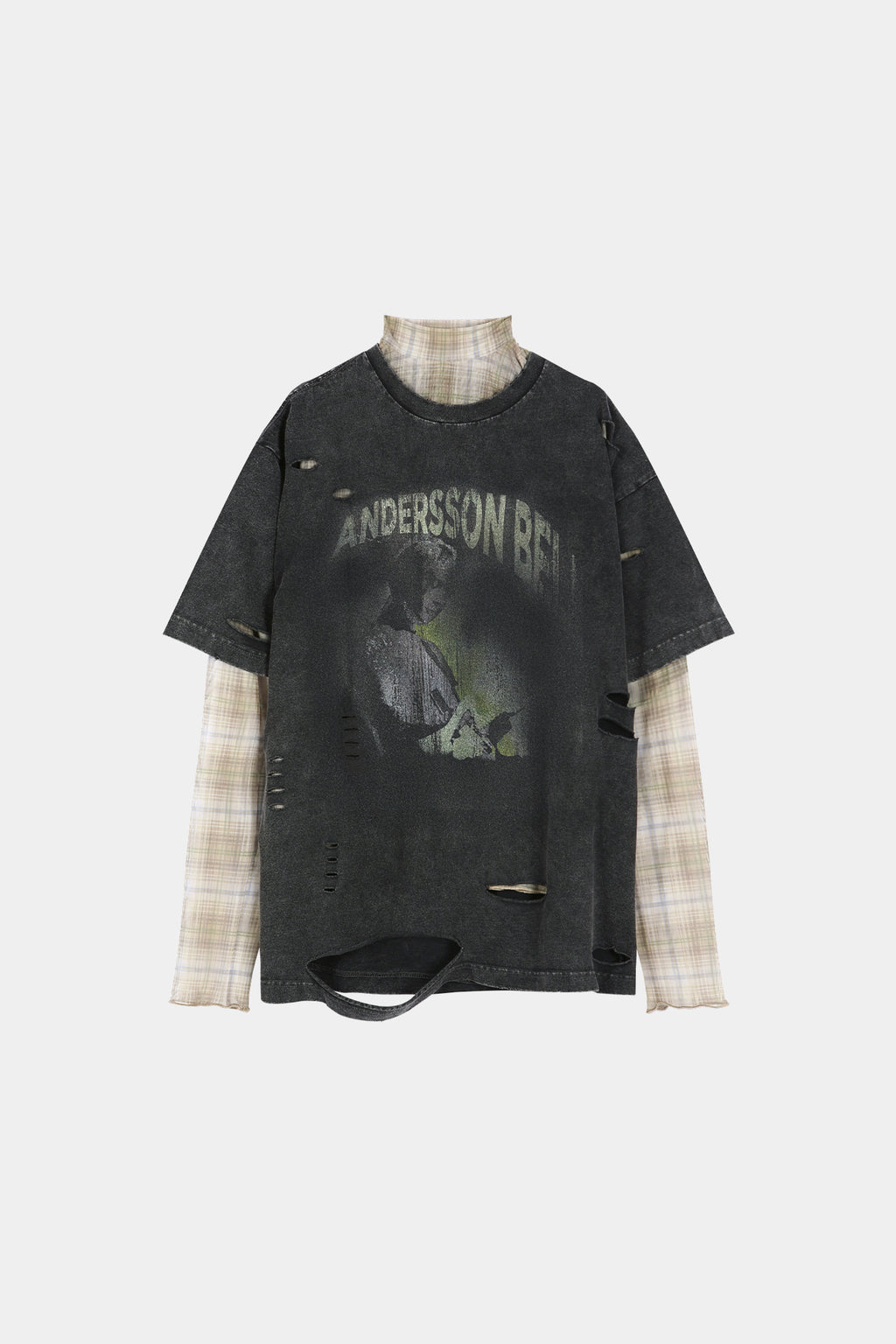 Andersson Bell - Layered Live Printed T-Shirt (Charcoal) product image 12 | TRAB K-Fashion Australia