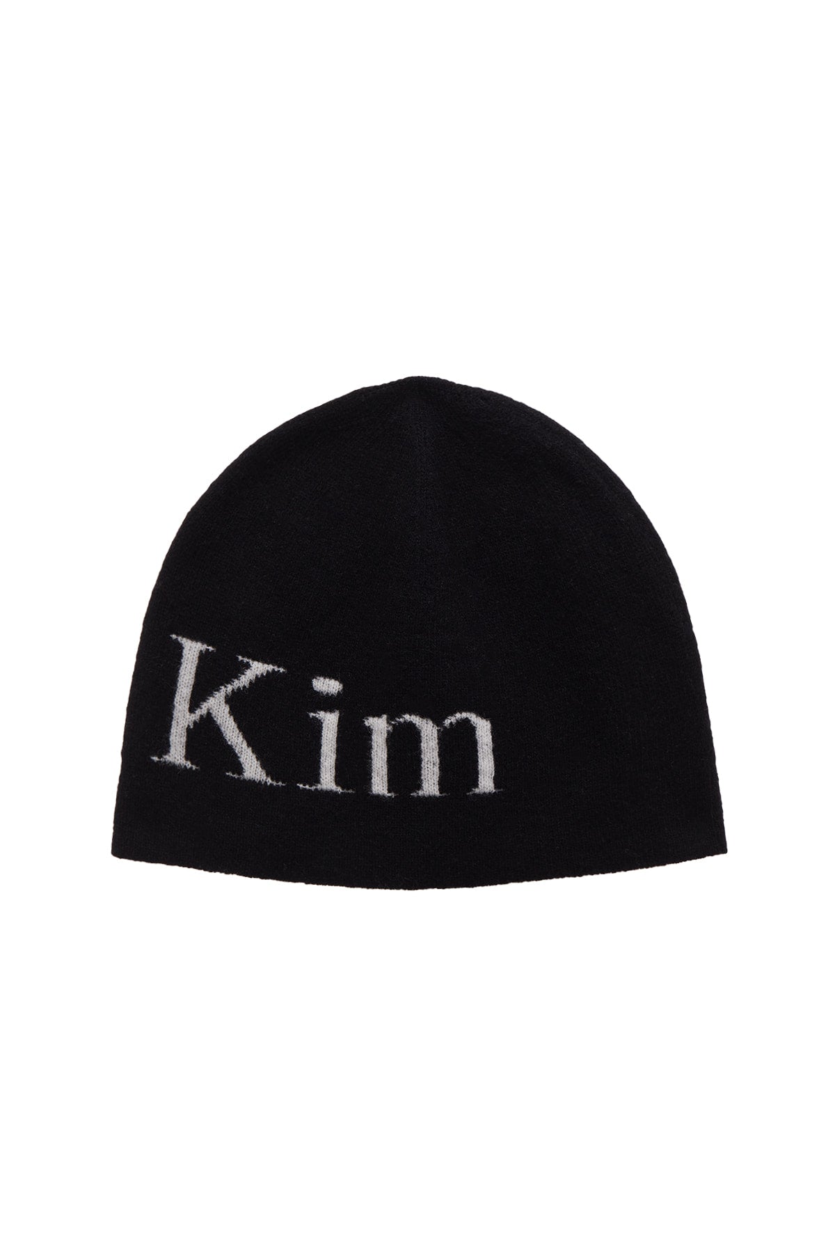 Matin Kim - Logo Jacquard Short Beanie (Black) product image 4 | TRAB K-Fashion Australia