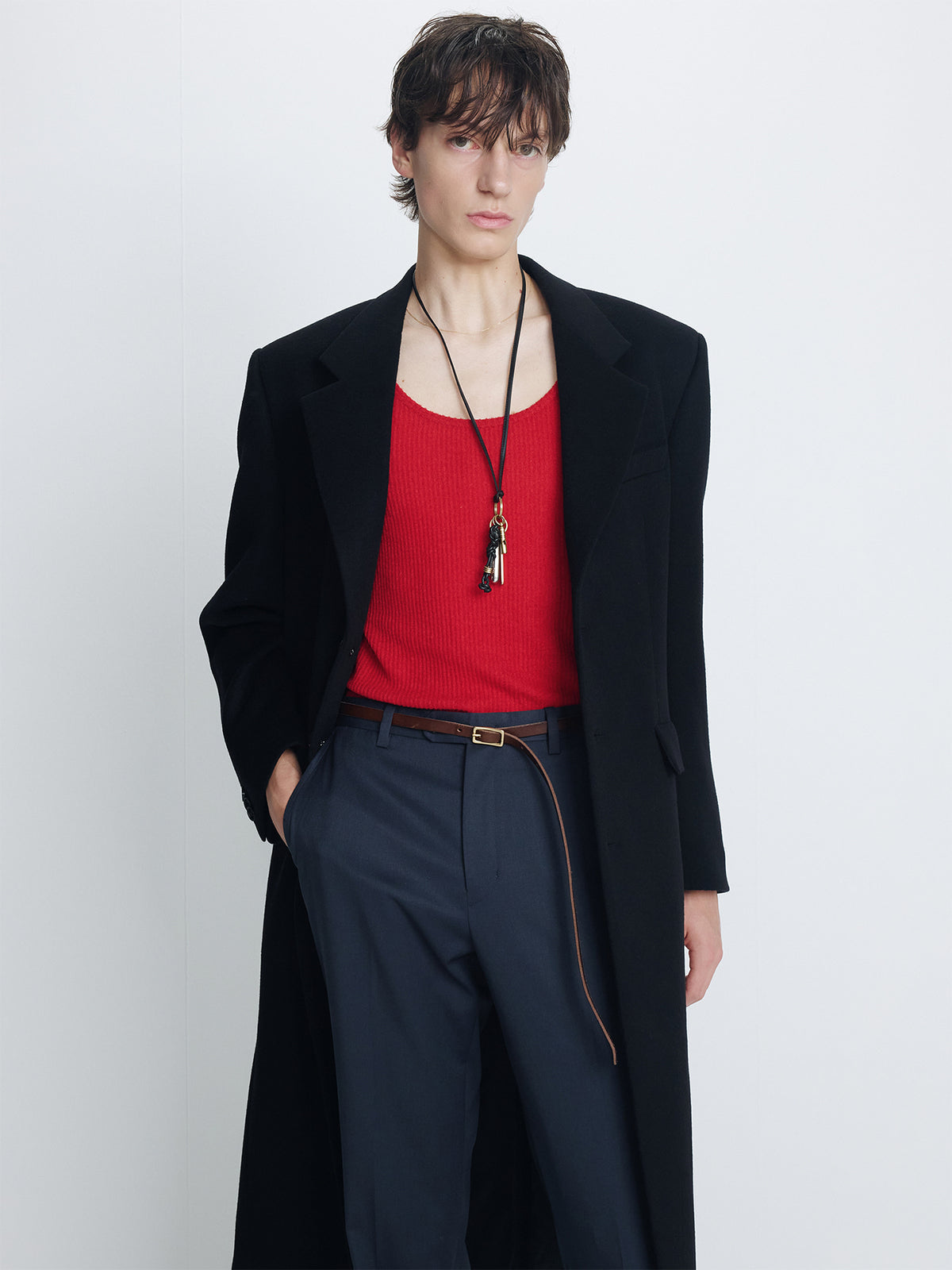 Tonywack - Wool And Cashmere Tailored Coat (Black) product image 4 | TRAB K-Fashion Australia