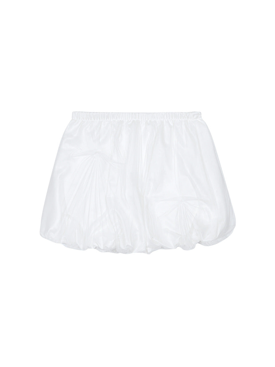 Margarin Fingers - Sheer Balloon Skirt (White) product image 2 | TRAB K-Fashion Australia