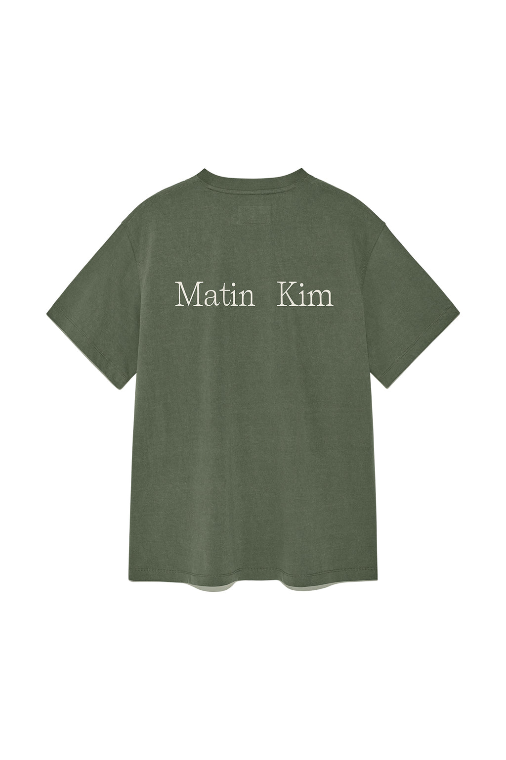 Matin Kim - Vintage Washed Logo Top (Khaki) product image 2 | TRAB K-Fashion Australia
