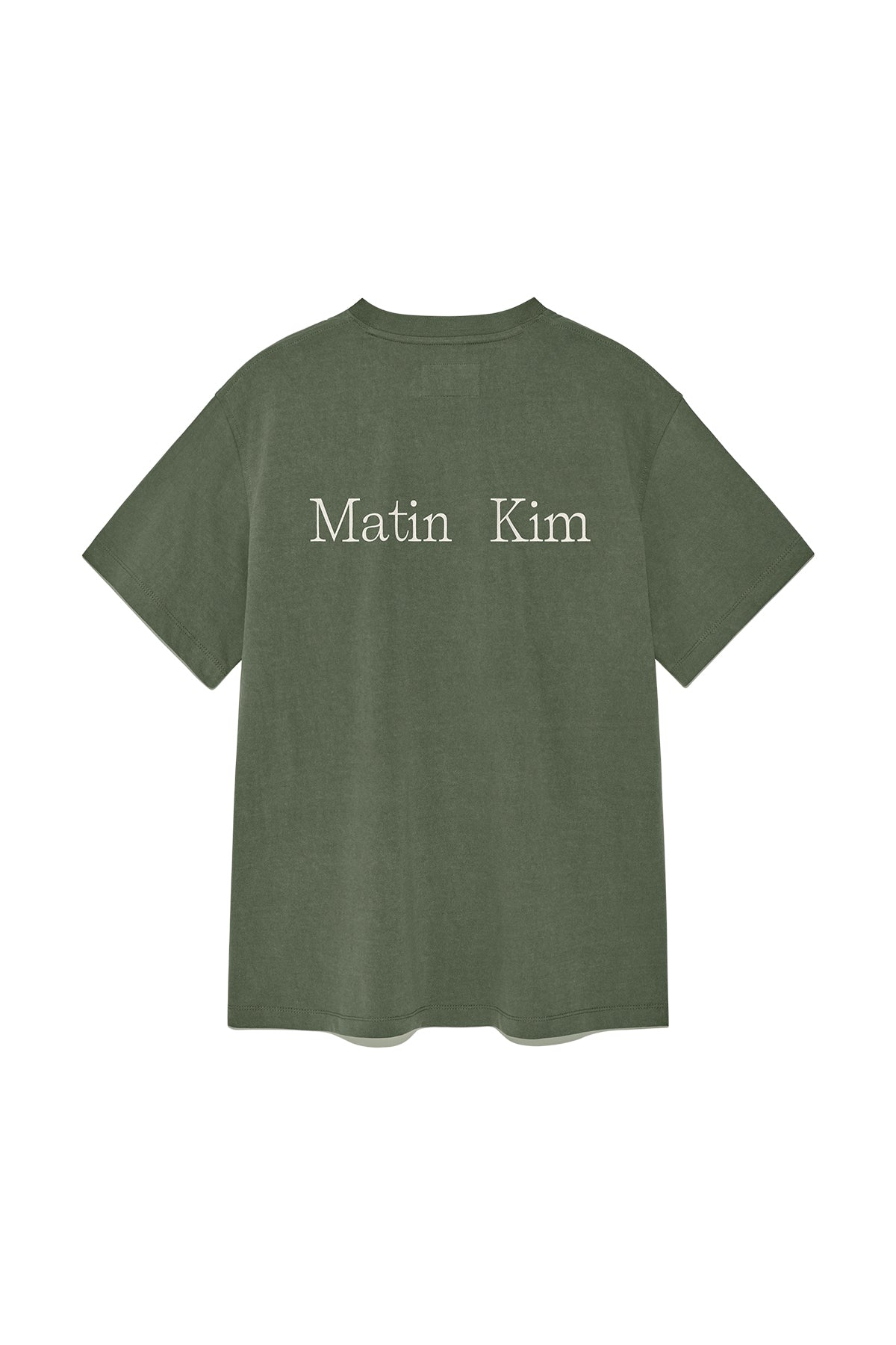 Matin Kim - Vintage Washed Logo Top (Khaki) product image 2 | TRAB K-Fashion Australia