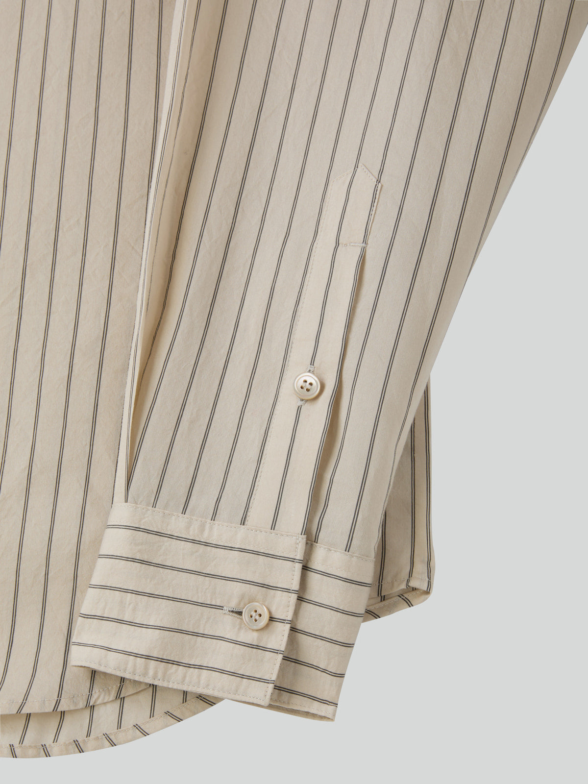 Recto - Lea Stripe Shirt (Pale Beige) product image 14 | TRAB K-Fashion Australia