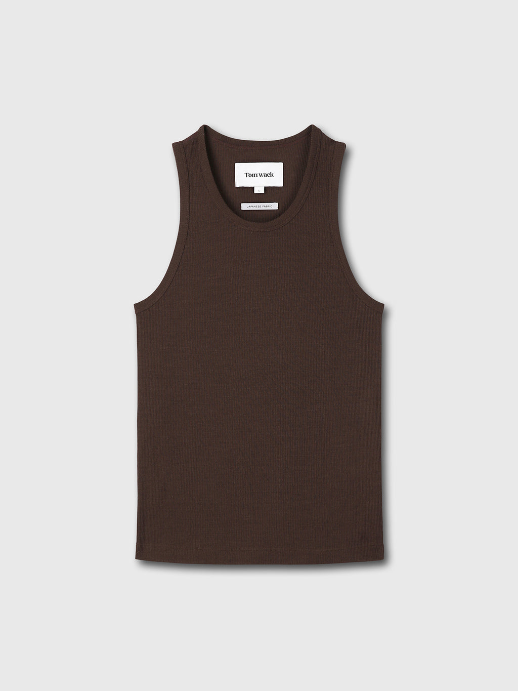 Tonywack - Super Fine Wool Ribbed Sleeveless (Japanese Fabric) (Dark Brown) product image 7 | TRAB K-Fashion Australia
