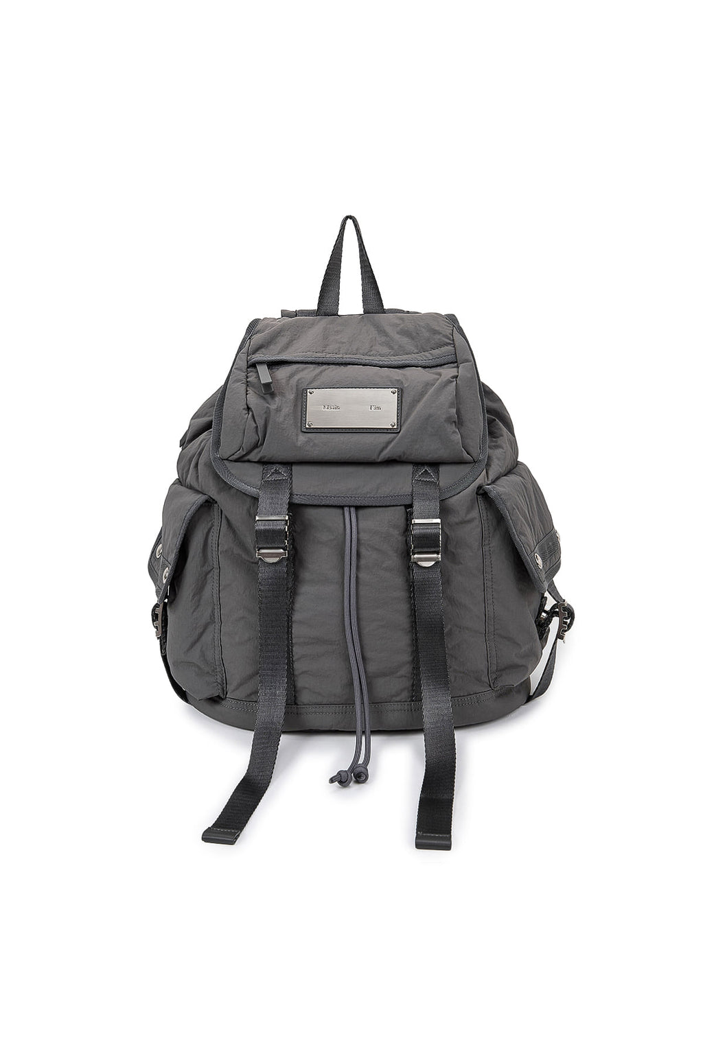 Matin Kim - Pocket Utility Large Back Pack (Charcoal) product image 2 | TRAB K-Fashion Australia