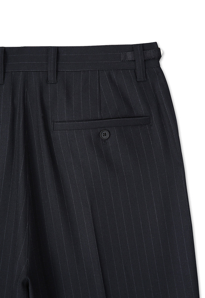 Art if acts - Wool One Tuck Trousers (Navy Stripe) product image 11 | TRAB K-Fashion Australia