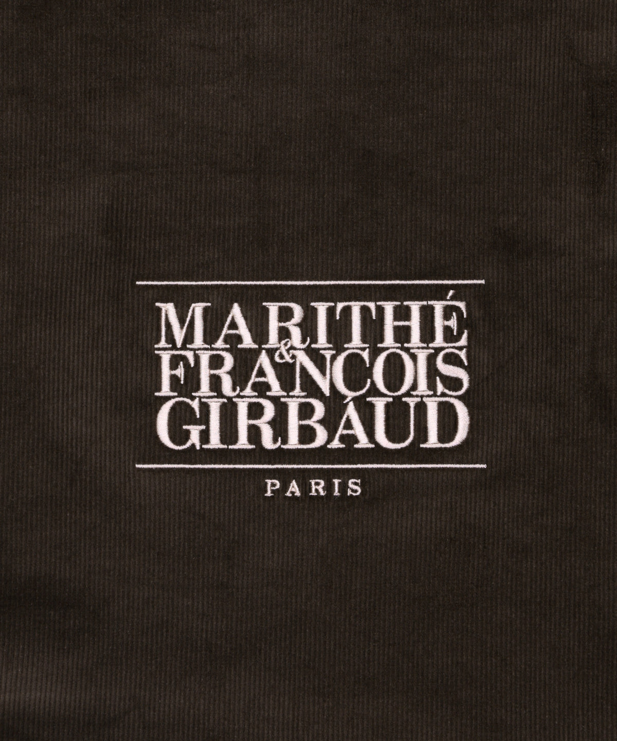 Marithe & Francois Girbaud - Classic Logo Corduroy Bag (Brown) product image 3 | TRAB K-Fashion Australia