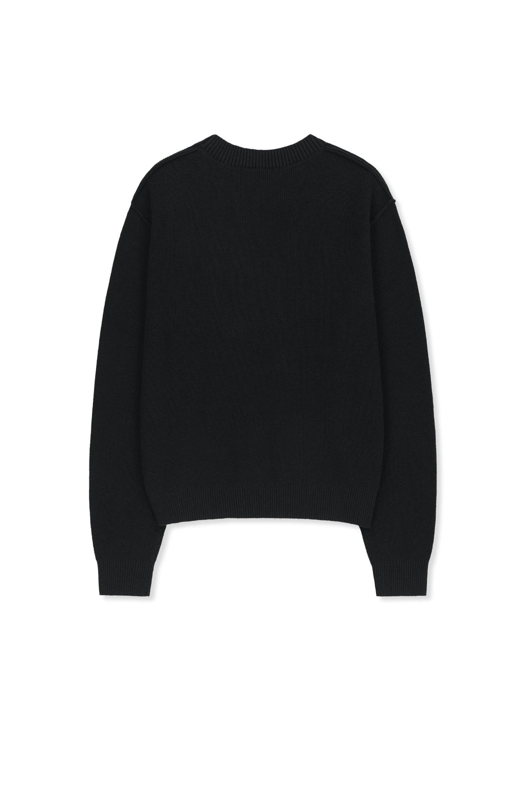 Matin Kim - Matin Applique Logo Knit Pullover (Black) product image 3 | TRAB K-Fashion Australia