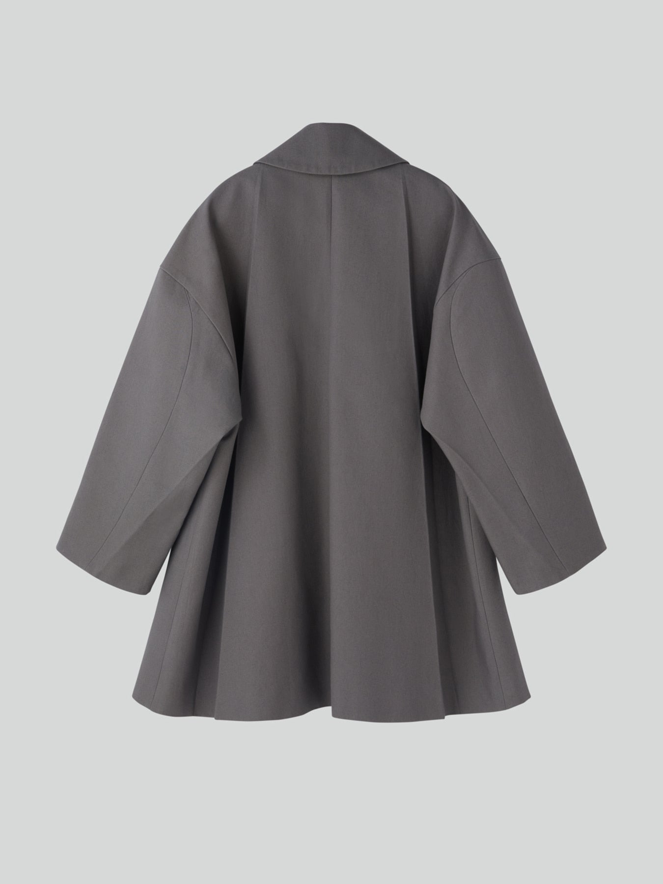 Recto - Oversized Half Coat (Stone Grey) product image 9 | TRAB K-Fashion Australia
