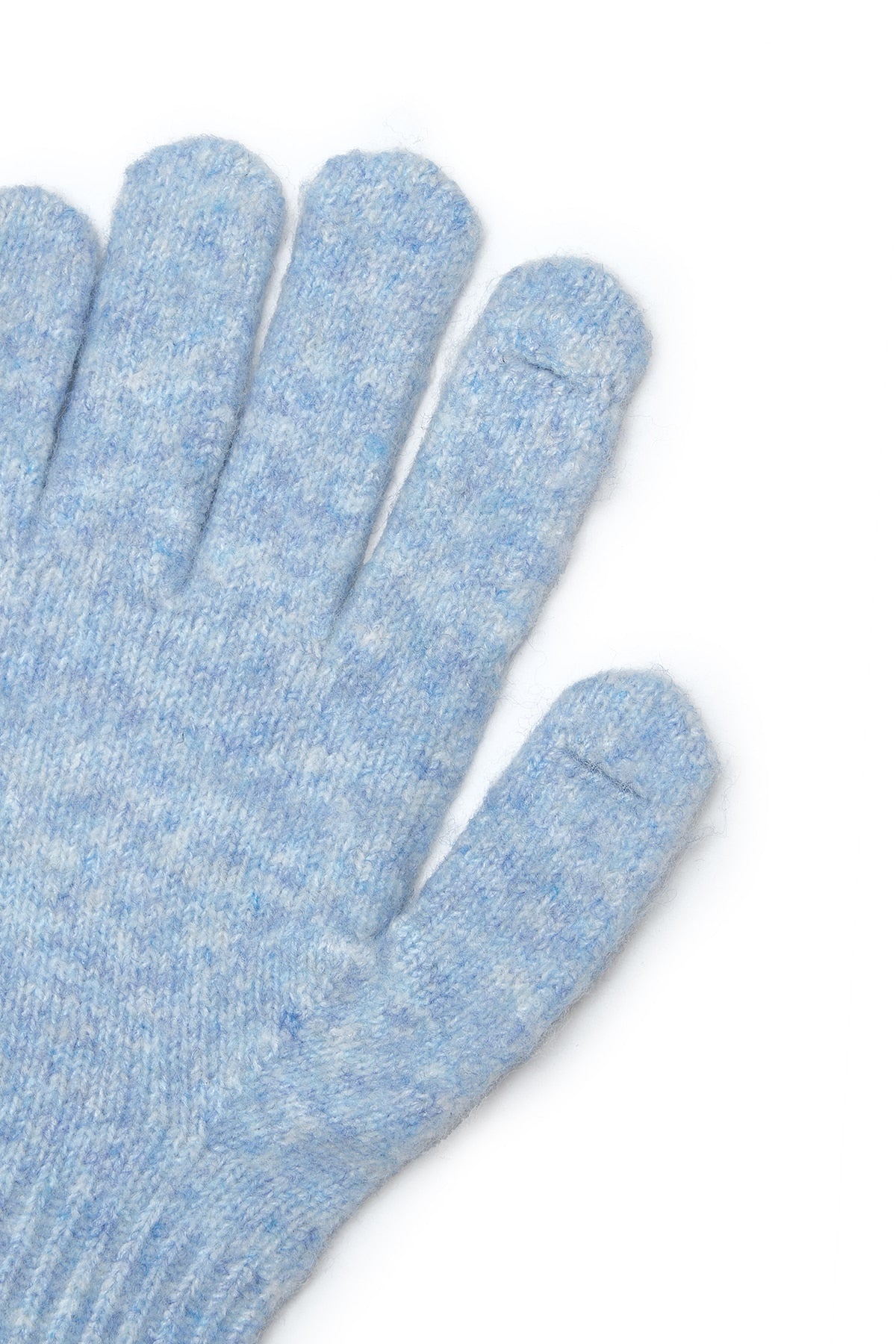 Matin Kim - Ribbon Finger Hole Gloves (Light Blue) product image 5 | TRAB K-Fashion Australia