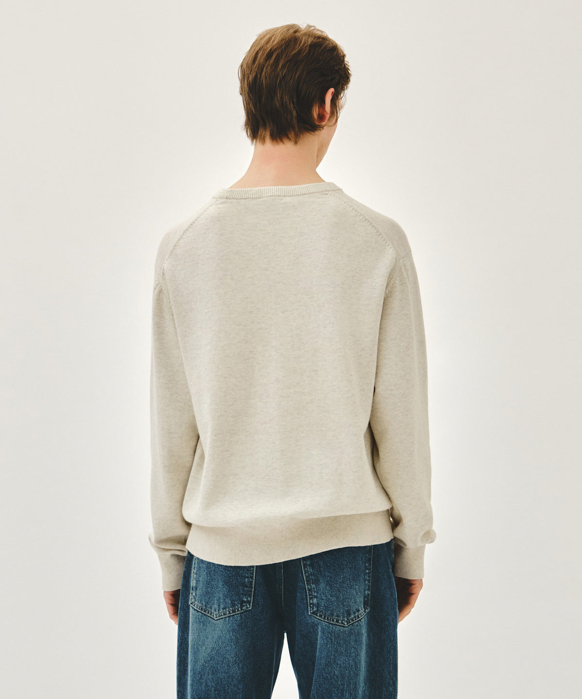 Marithe & Francois Girbaud - Classic Logo Knit Pullover (Ivory) product image 3 | TRAB K-Fashion Australia