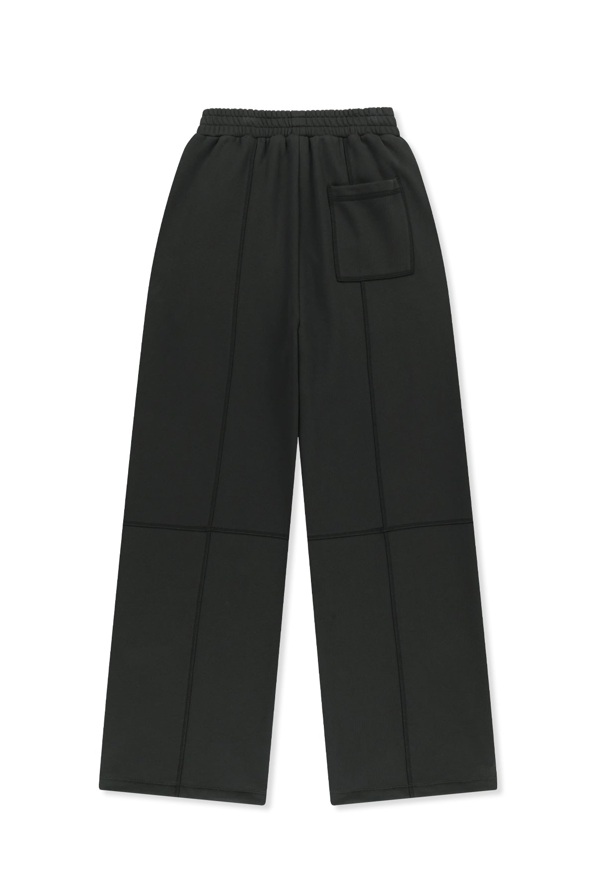 Matin Kim - Colorblock Cut Seam Sweatpants (Black) product image 2 | TRAB K-Fashion Australia