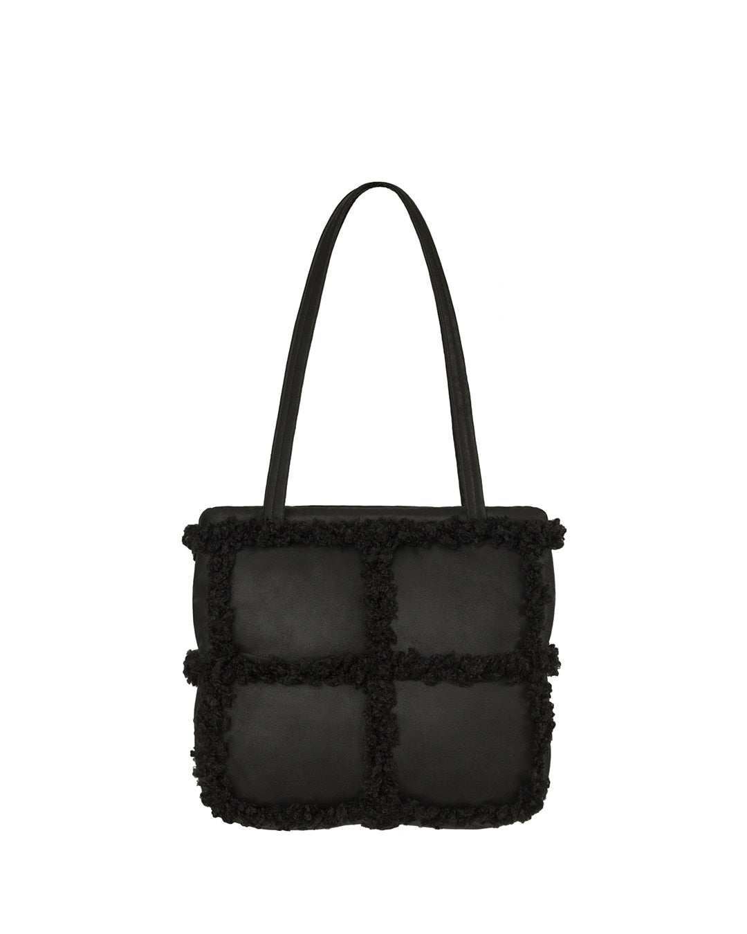 Stand Oil - Bubble Bag Mini (Fur Black) product image 1 | TRAB K-Fashion Australia