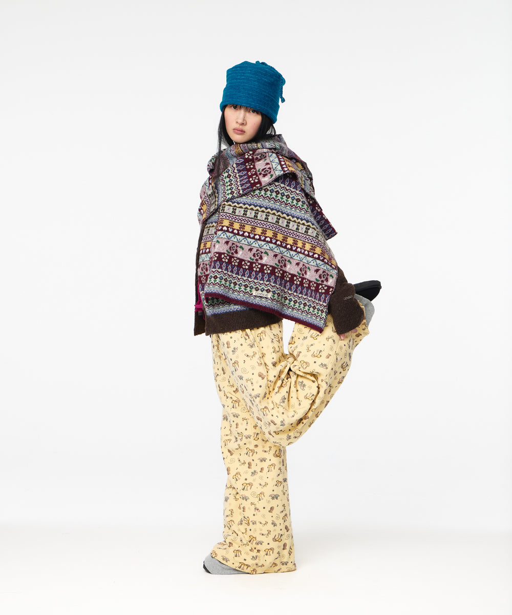 Coyseio - Cottage Knit Cardigan (Brown) product image 7 | TRAB K-Fashion Australia