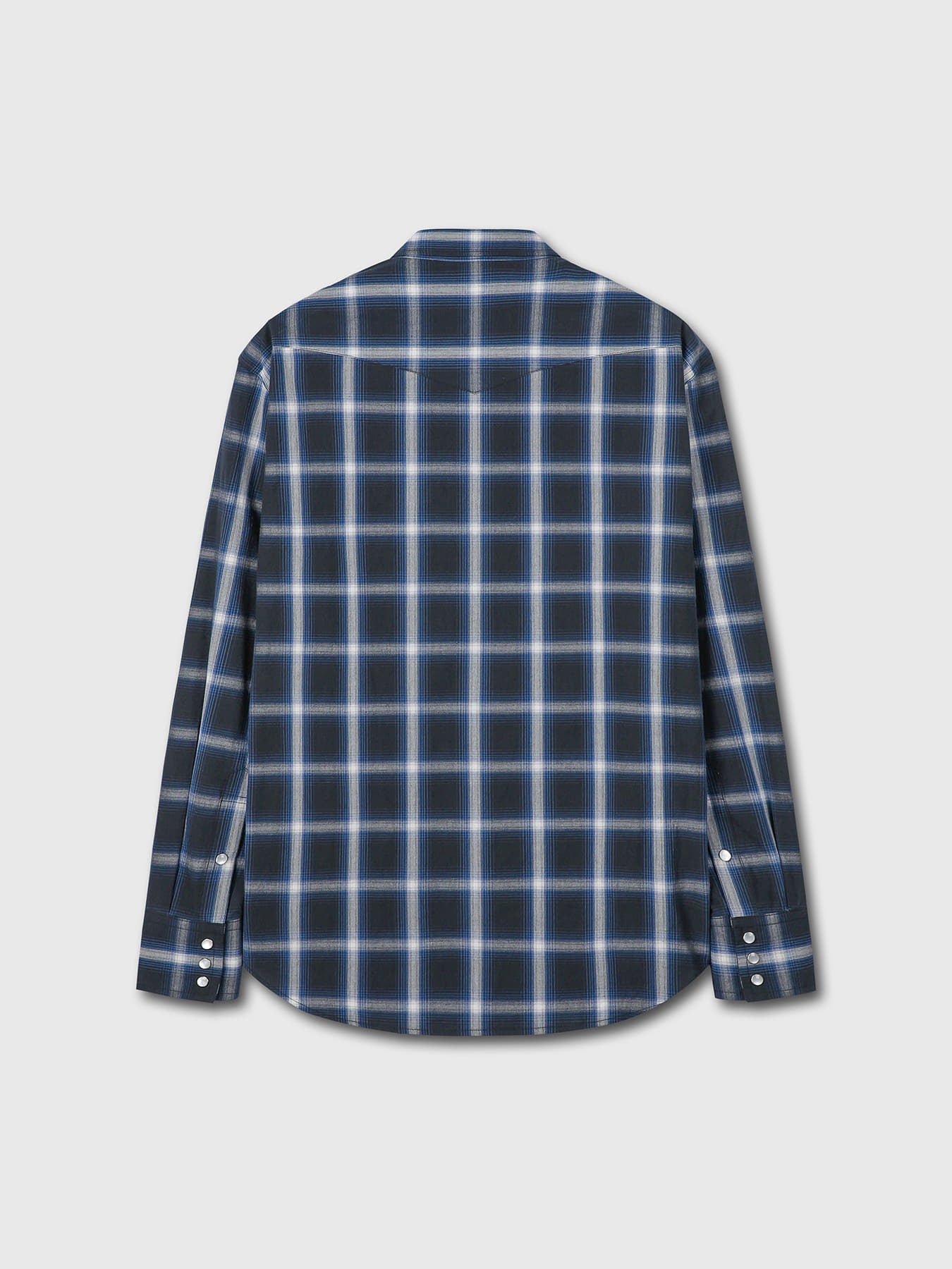 Tonywack - Checked Cotton Western Shirt Japanese Fabric (Navy/White) product image 8 | TRAB K-Fashion Australia