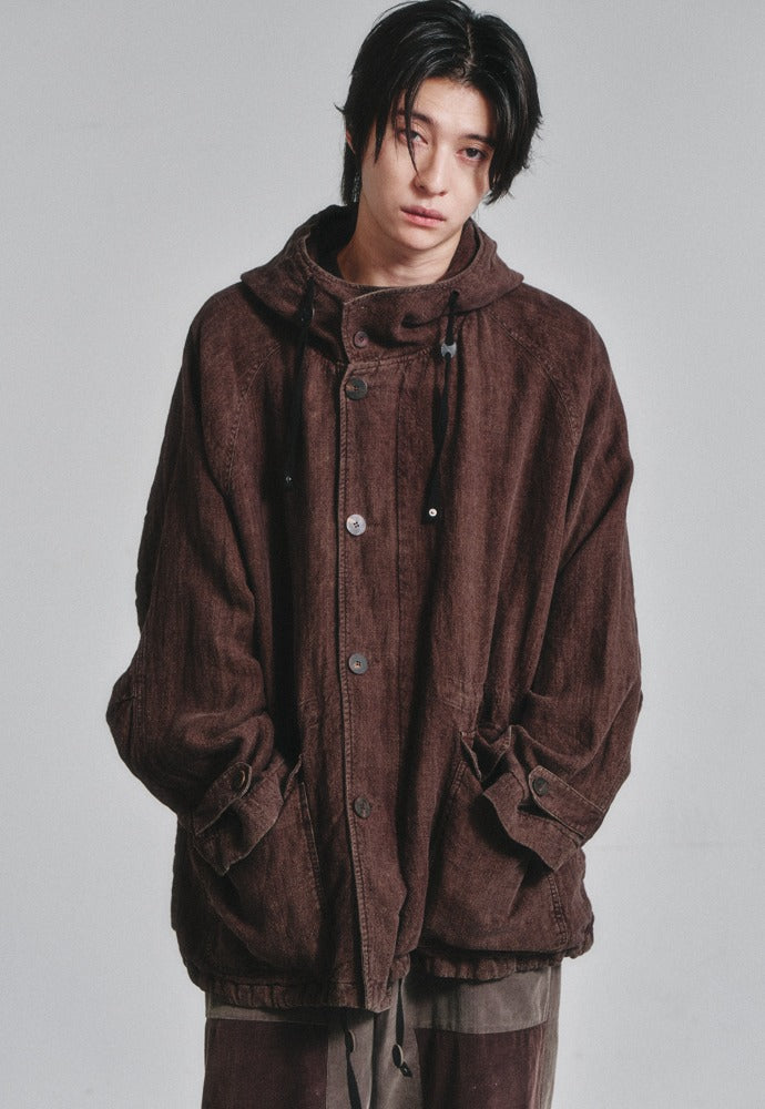 Art if acts - Linen Military Parka (Wood) product image 1 | TRAB K-Fashion Australia