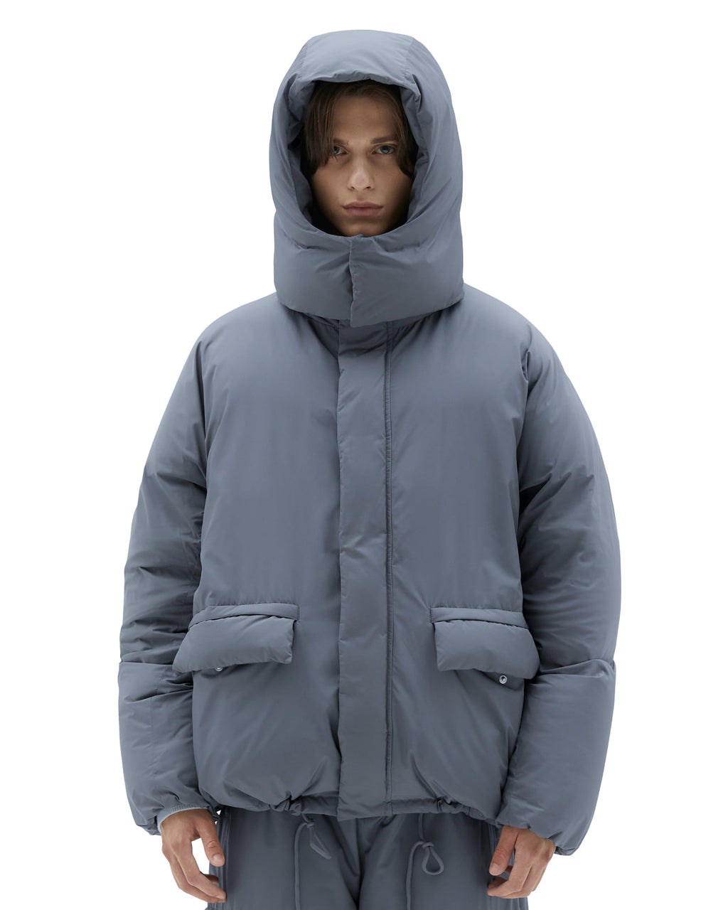 Brownyard - Utility Goose Down Parka (Blue Grey) product image 4 | TRAB K-Fashion Australia