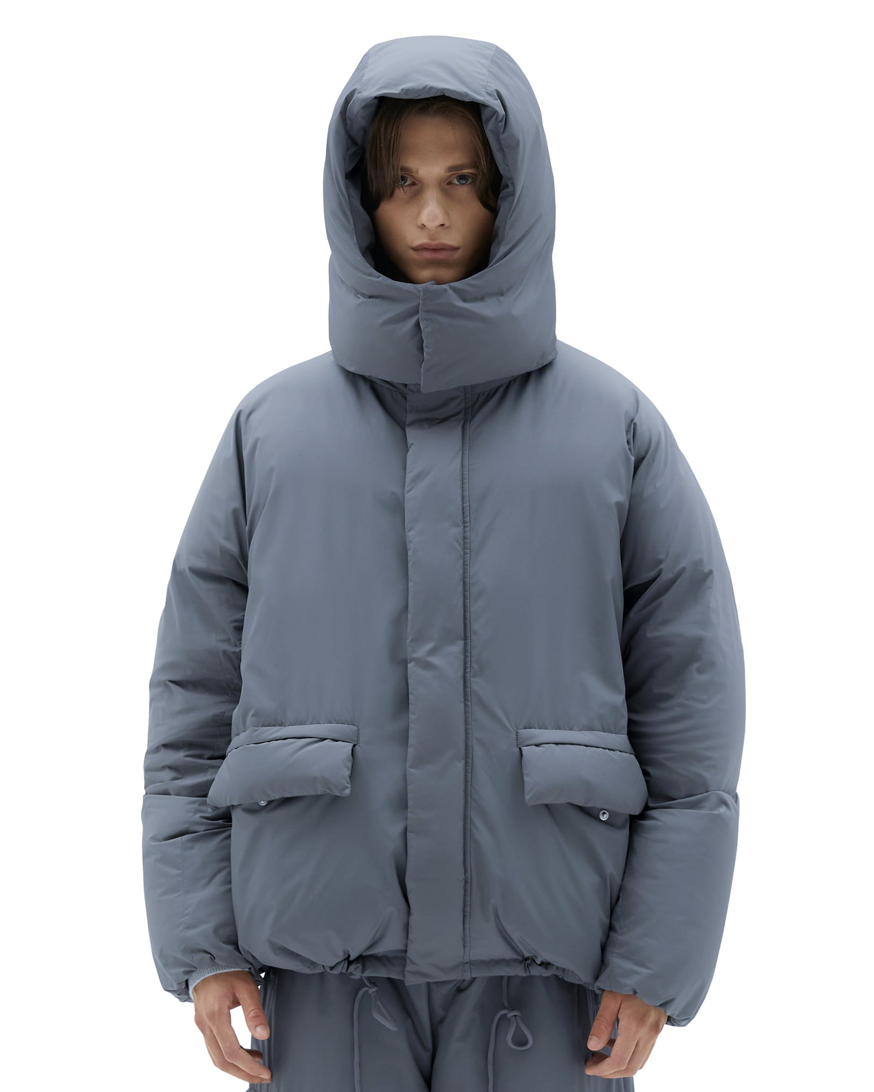 Brownyard - Utility Goose Down Parka (Blue Grey) product image 4 | TRAB K-Fashion Australia