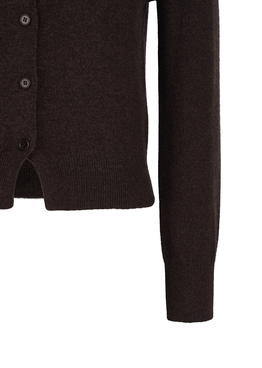 Amomento - Cashmere Crewneck Cardigan (Brown) product image 8 | TRAB K-Fashion Australia