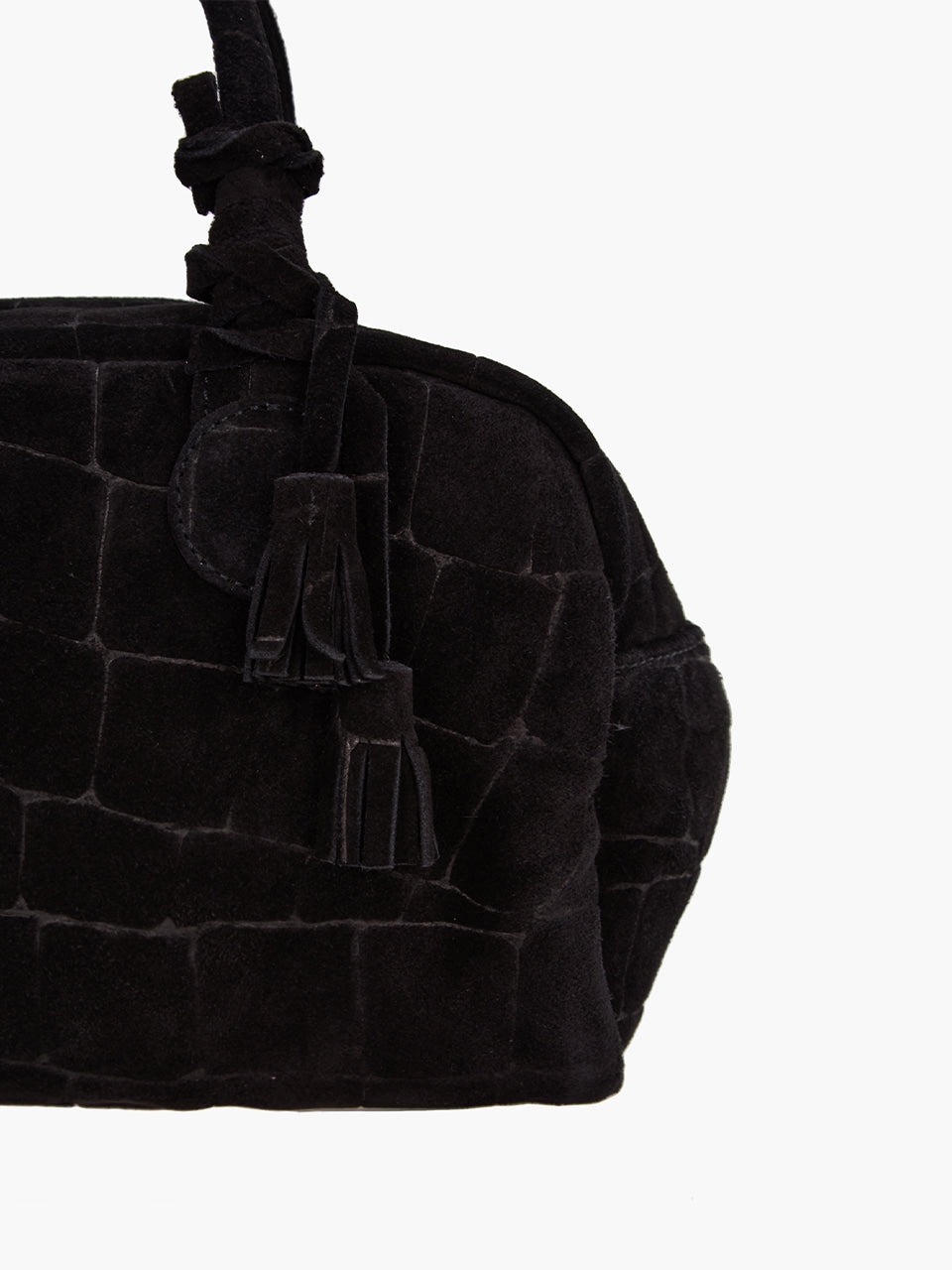 Marge Sherwood - Soft Bowling (Black Croc-Effect Suede) product image 7 | TRAB K-Fashion Australia
