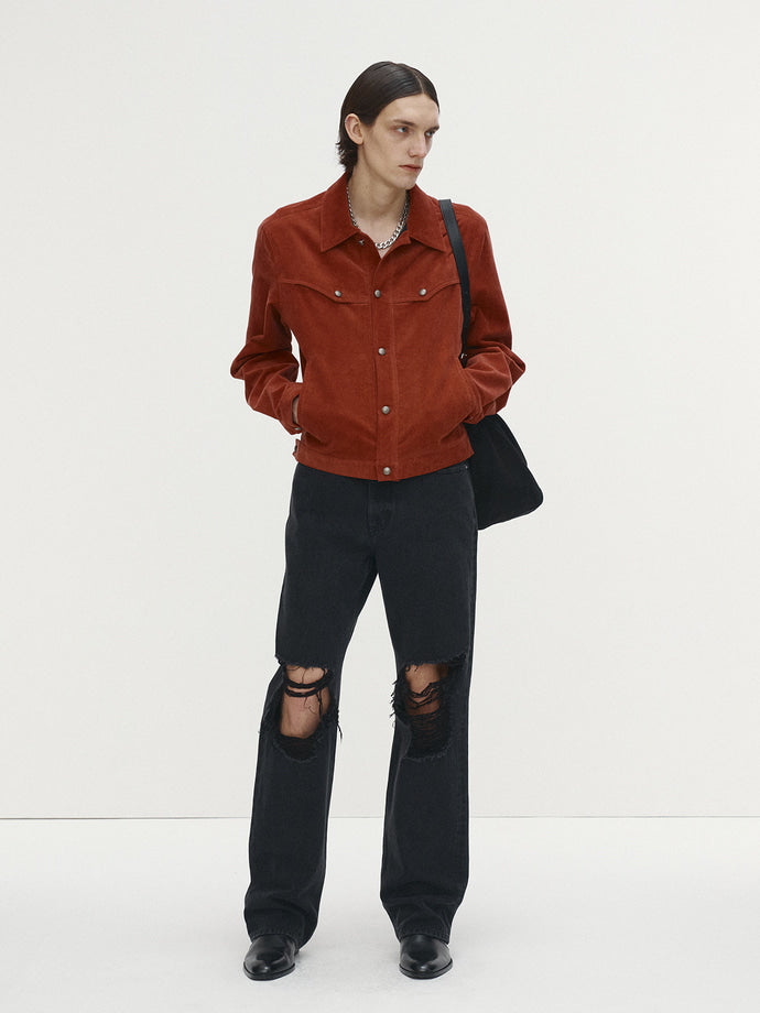 Tonywack - Washed Corduroy Western Trucker (Faded Red) product image 2 | TRAB K-Fashion Australia