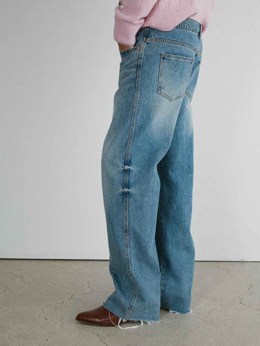 Recto - Theo Washed Denim Pants (Dusty Blue) product image 5 | TRAB K-Fashion Australia