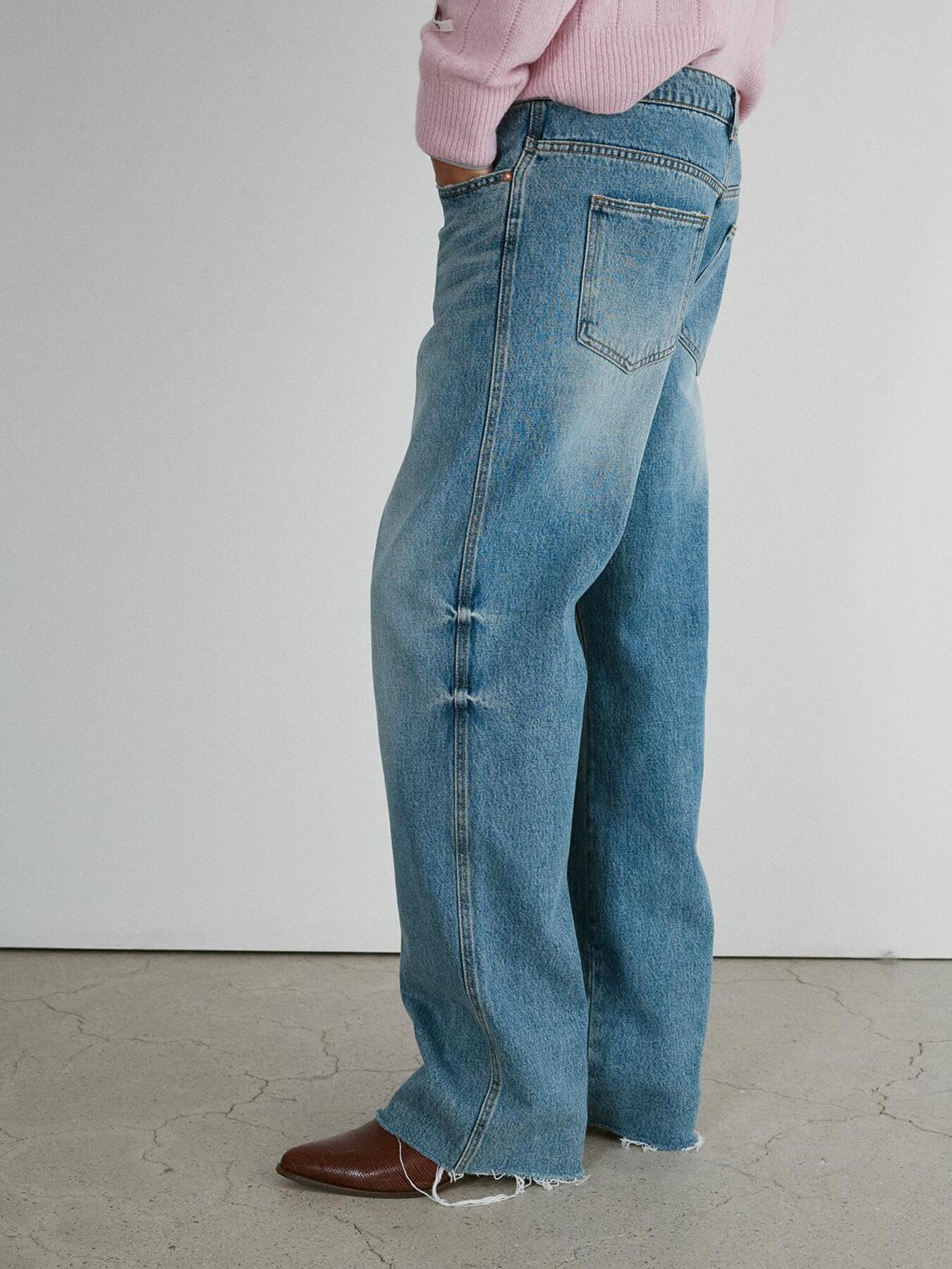 Recto - Theo Washed Denim Pants (Dusty Blue) product image 5 | TRAB K-Fashion Australia